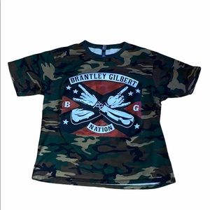 Brantley Gilbert Camo tee. Size Small.